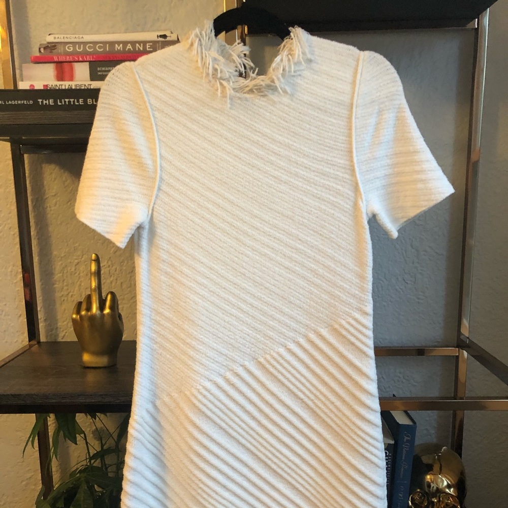 White shirt dress